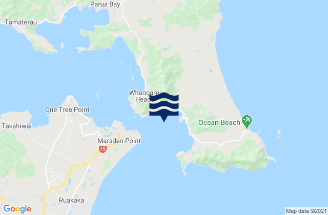 Taurikura Bay, New Zealand tide times map