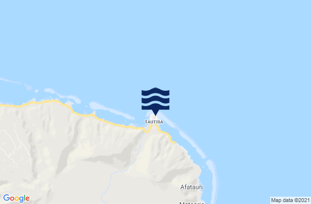 Tautira, French Polynesia tide times map