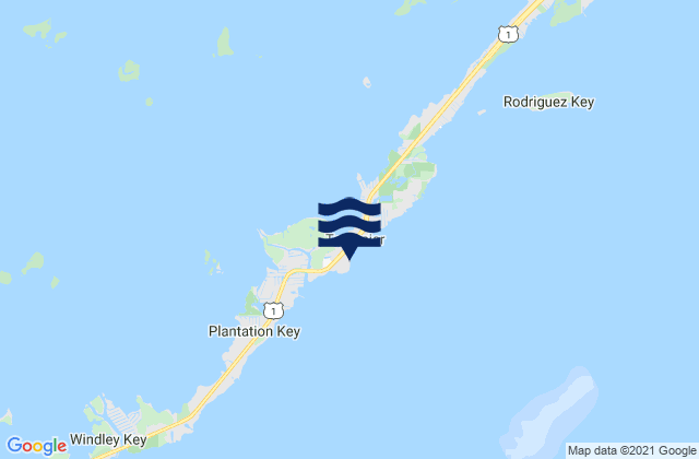 Tavernier Harbor Hawk Channel, United States tide chart map