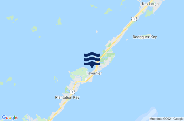 Tavernier Key Largo Florida Bay, United States tide chart map