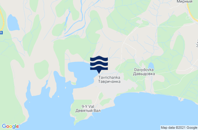 Tavrichanka, Russia tide times map