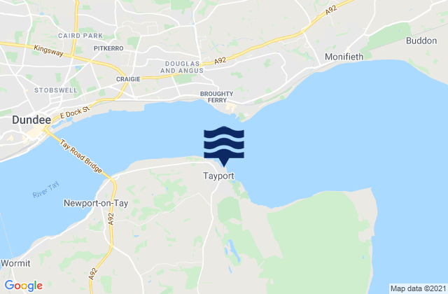 Tayport, United Kingdom tide times map