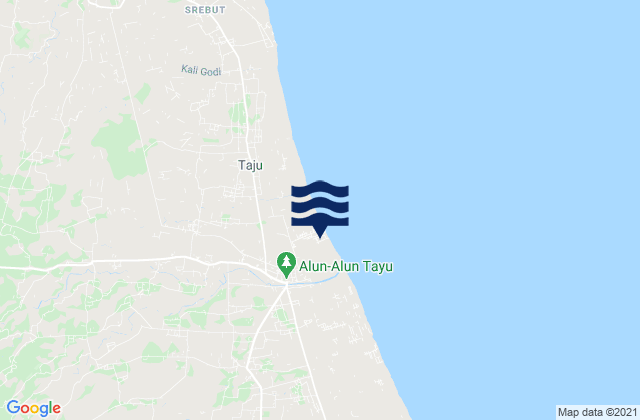 Tayu Kulon, Indonesia tide times map