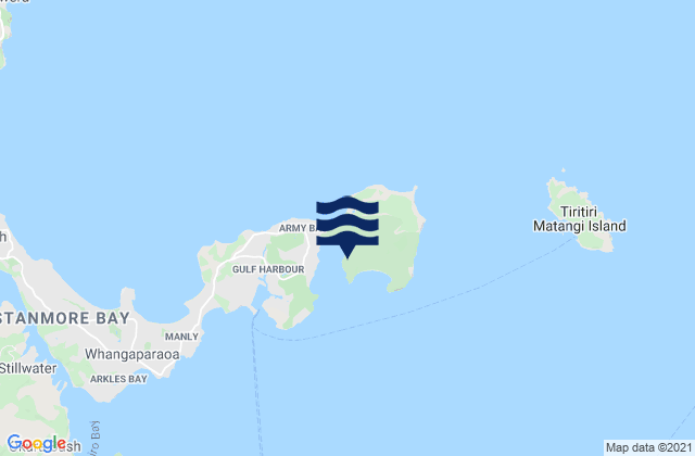 Te Haruhi Bay, New Zealand tide times map
