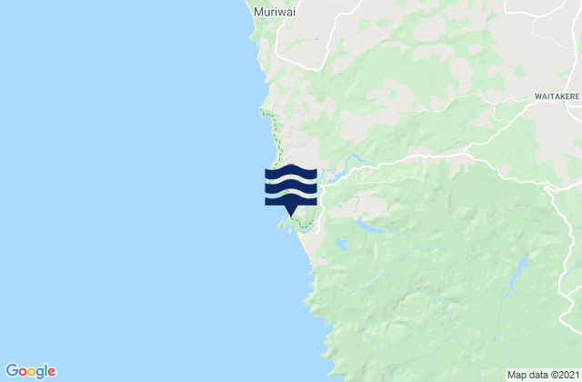 Te Henga (Bethells Beach) Auckland, New Zealand tide times map