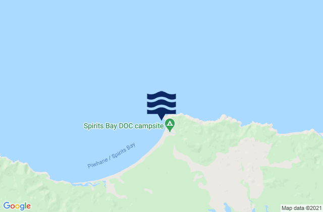 Te Karaka Bay, New Zealand tide times map