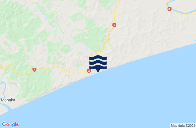 Te Karetu Inlet, New Zealand tide times map