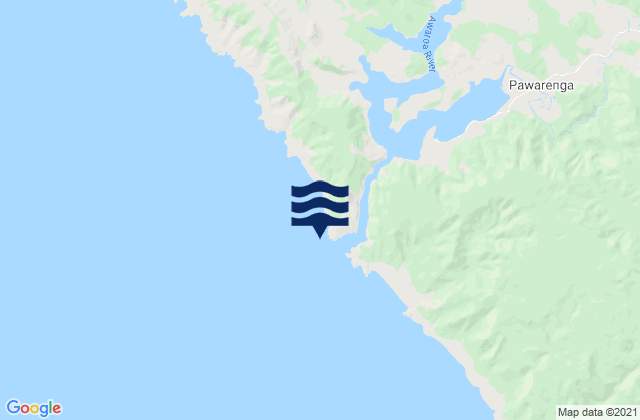 Te Kirikiri Bay, New Zealand tide times map