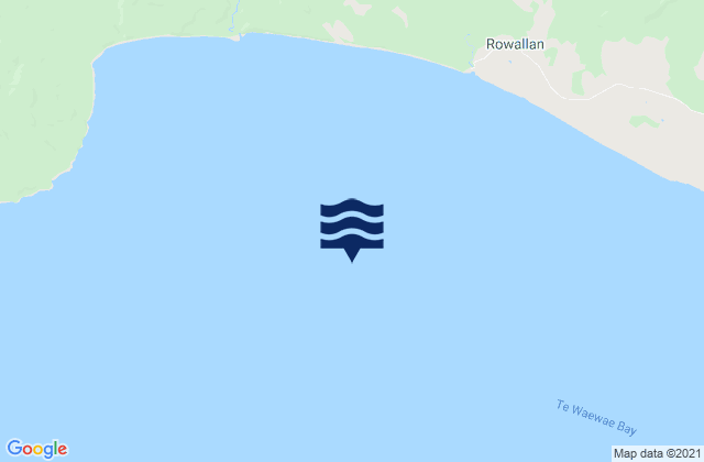 Te Waewae Bay, New Zealand tide times map
