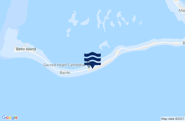 Teaoraereke Village, Kiribati tide times map