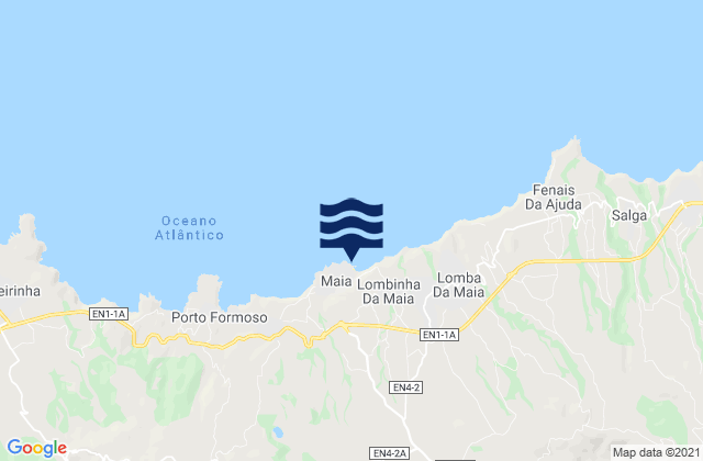 Terceira - Santa Catarina, Portugal tide times map