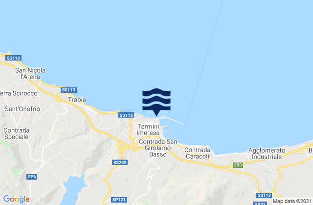 Termini Imerese Port, Italy tide times map