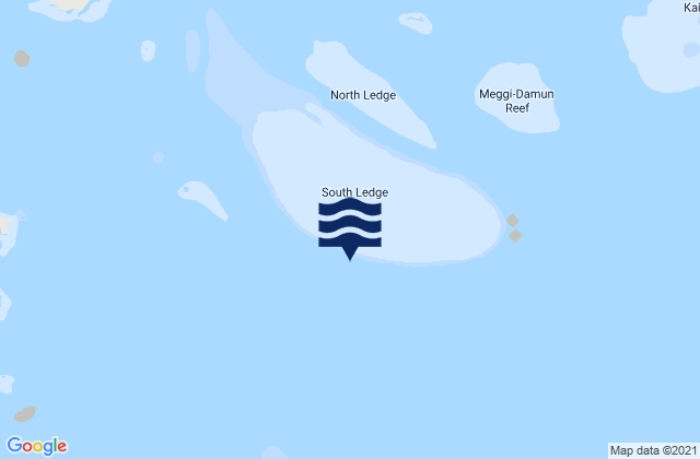 Tetley Island, Australia tide times map