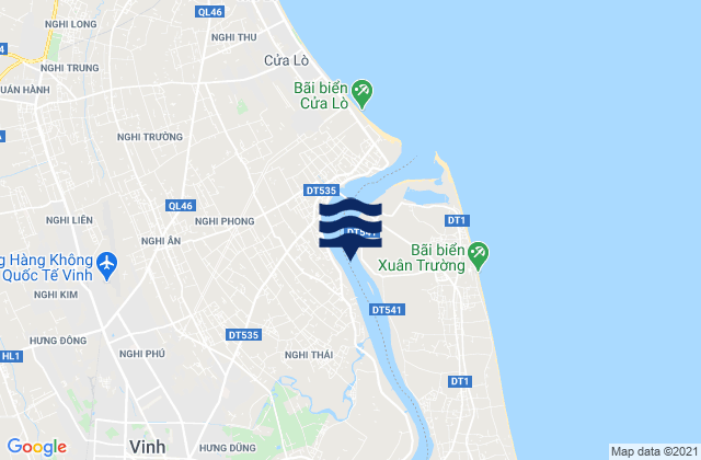 Thanh Pho Vinh, Vietnam tide times map