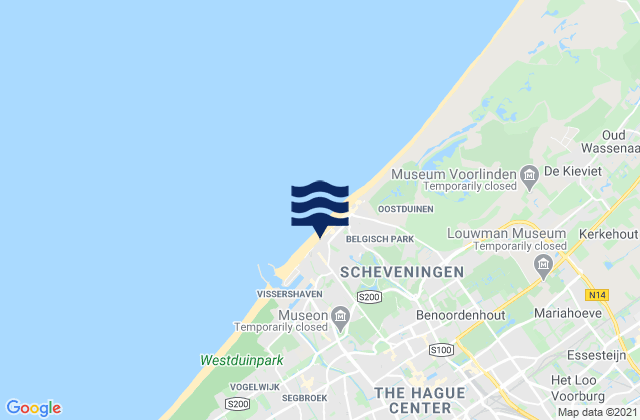 The Hague, Netherlands tide times map