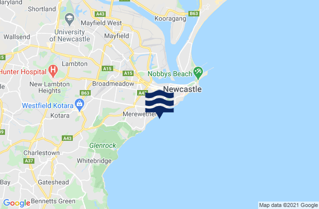 The Junction, Australia tide times map