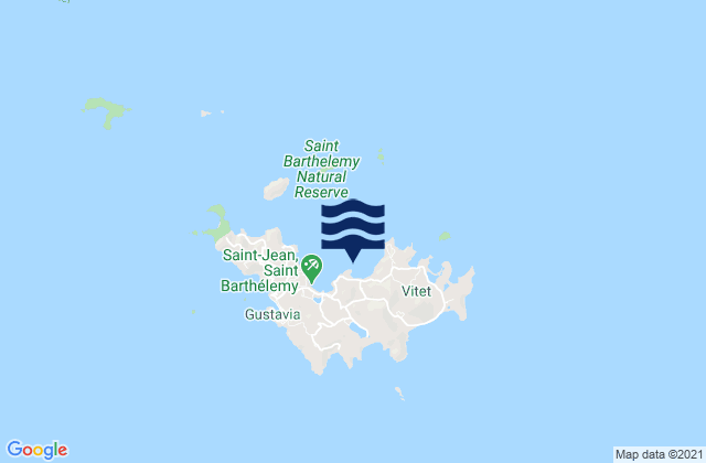 The Ledge, U.S. Virgin Islands tide times map