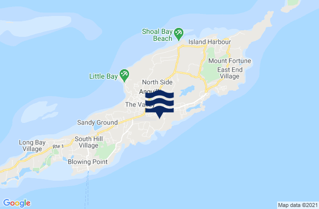 The Quarter, Anguilla tide times map