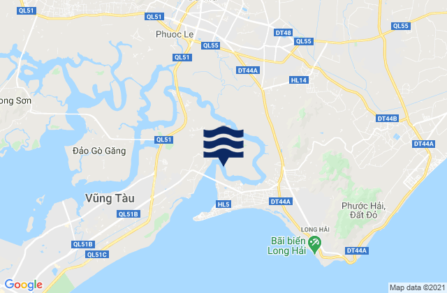 Thi Tran Long GJien, Vietnam tide times map