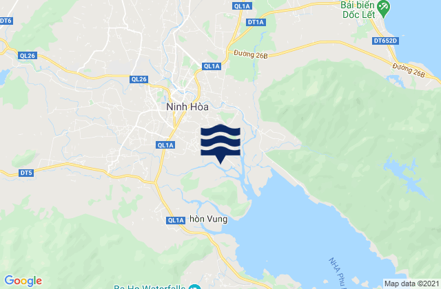 Thi Xa Ninh Hoa, Vietnam tide times map