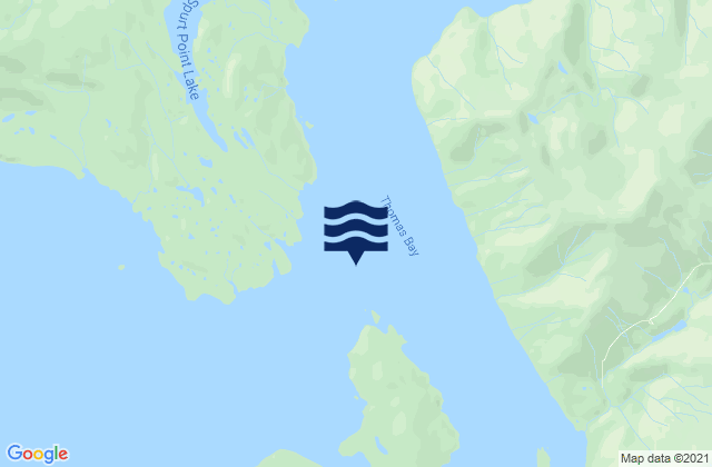 Thomas Bay, United States tide chart map