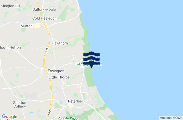 Thornley, United Kingdom tide times map