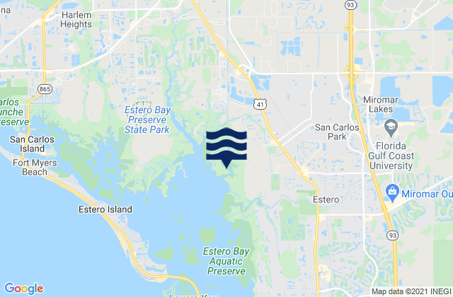 Three Oaks, United States tide chart map