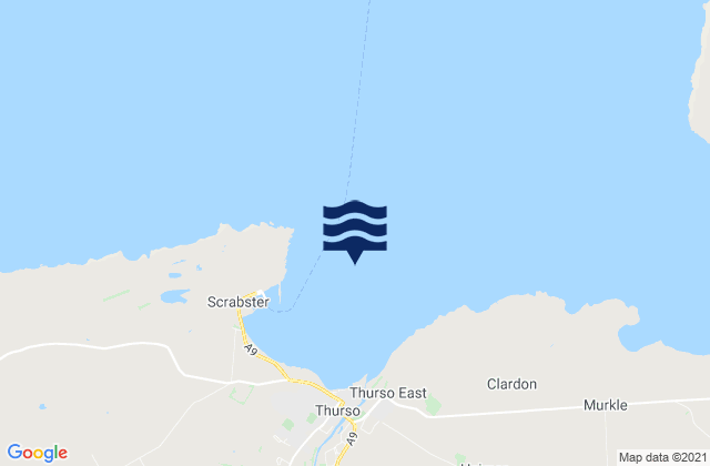 Thurso Bay, United Kingdom tide times map