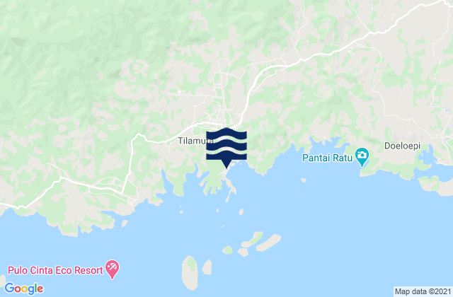 Tilamuta, Indonesia tide times map