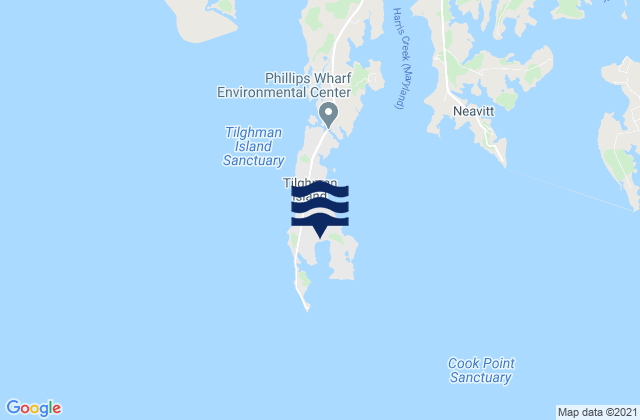 Tilghman Island, United States tide chart map