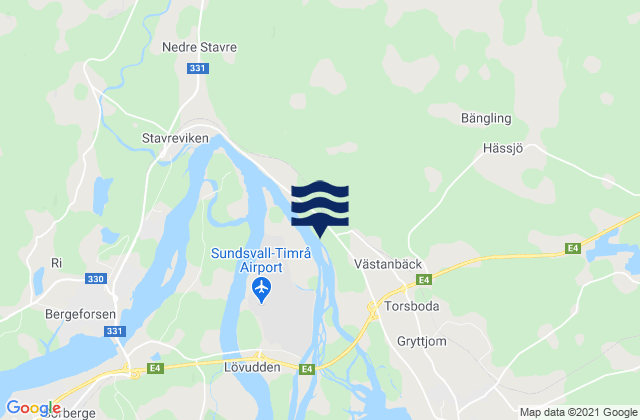 Timra Kommun, Sweden tide times map