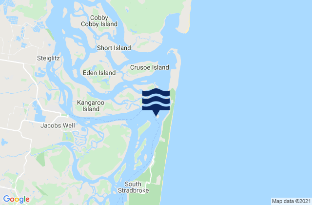 Tipplers Island, Australia tide times map