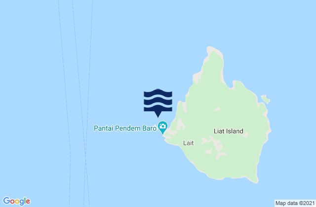 Tjelaka (Liat Island), Indonesia tide times map