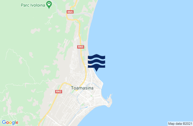 Toamasina I, Madagascar tide times map