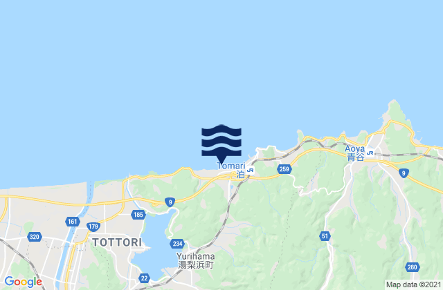 Tohaku-gun, Japan tide times map