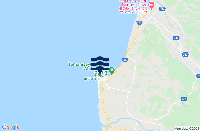 Tomamai, Japan tide times map
