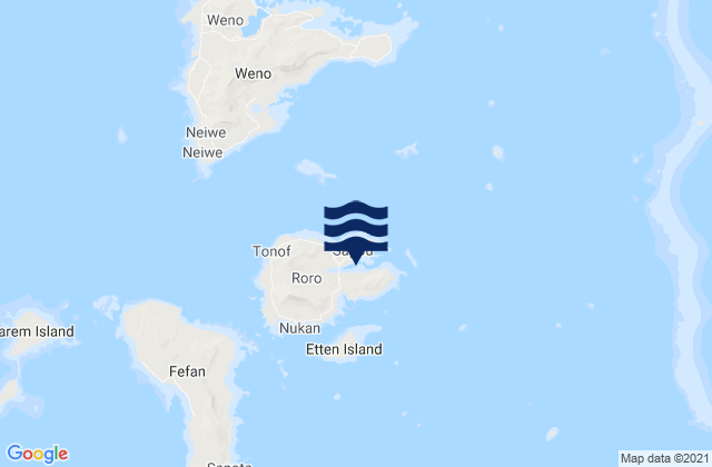 Tonoas Municipality, Micronesia tide times map