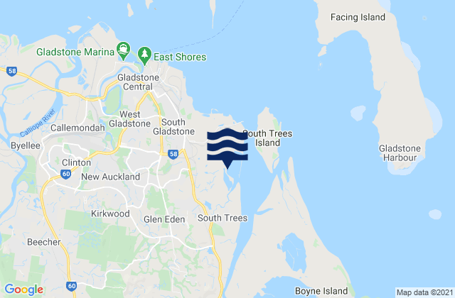 Toolooa, Australia tide times map