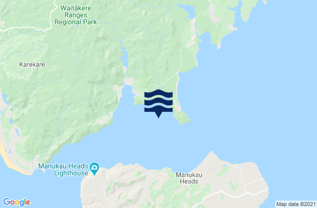 Torea Bay, New Zealand tide times map