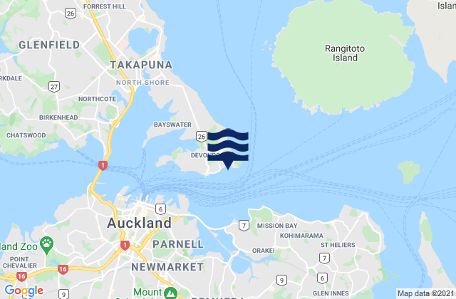 Torpedo Bay, New Zealand tide times map