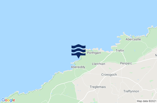 Traeth Llyfn Beach, United Kingdom tide times map