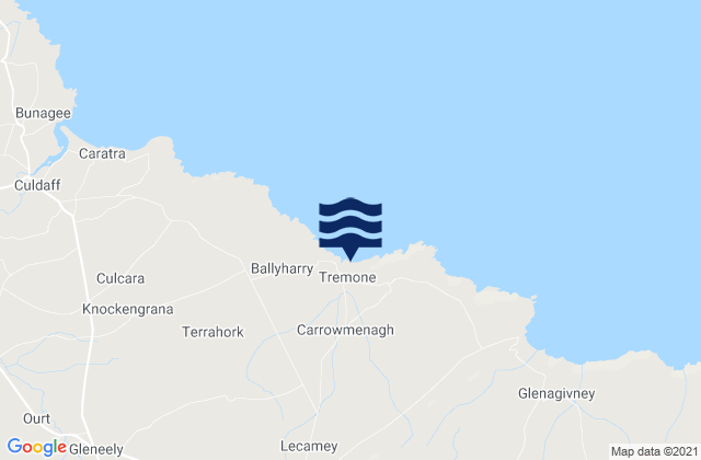 Tremone Bay, Ireland tide times map