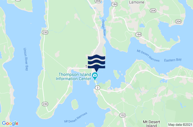 Trenton, United States tide chart map