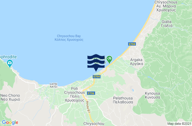 Trimithousa, Cyprus tide times map