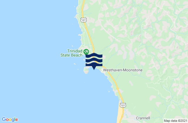 Trinidad Bay, United States tide chart map