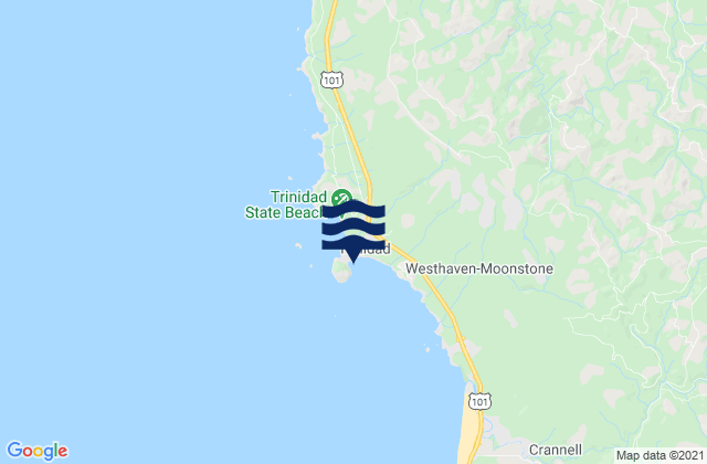 Trinidad Harbor, United States tide chart map