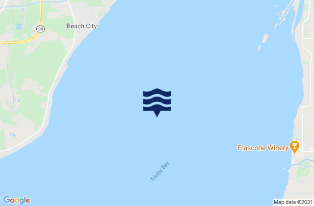 Trinity Bay, United States tide chart map
