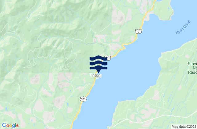 Triton Cove, United States tide chart map