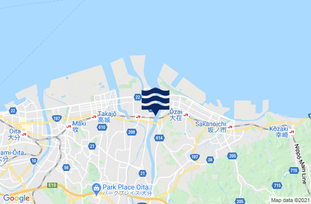 Tsurusaki, Japan tide times map