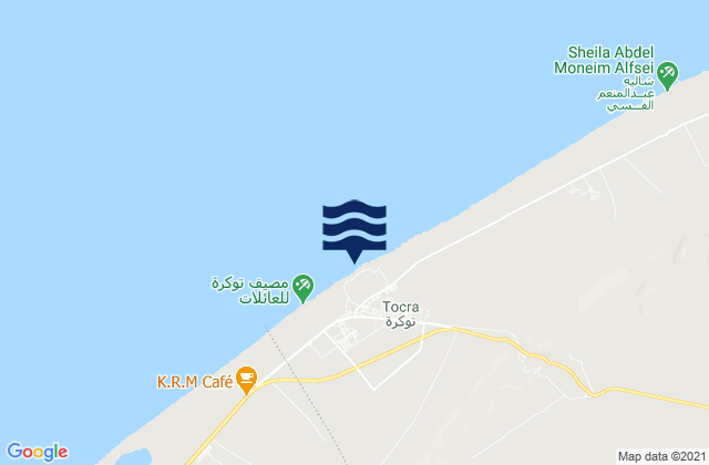Tukrah, Libya tide times map